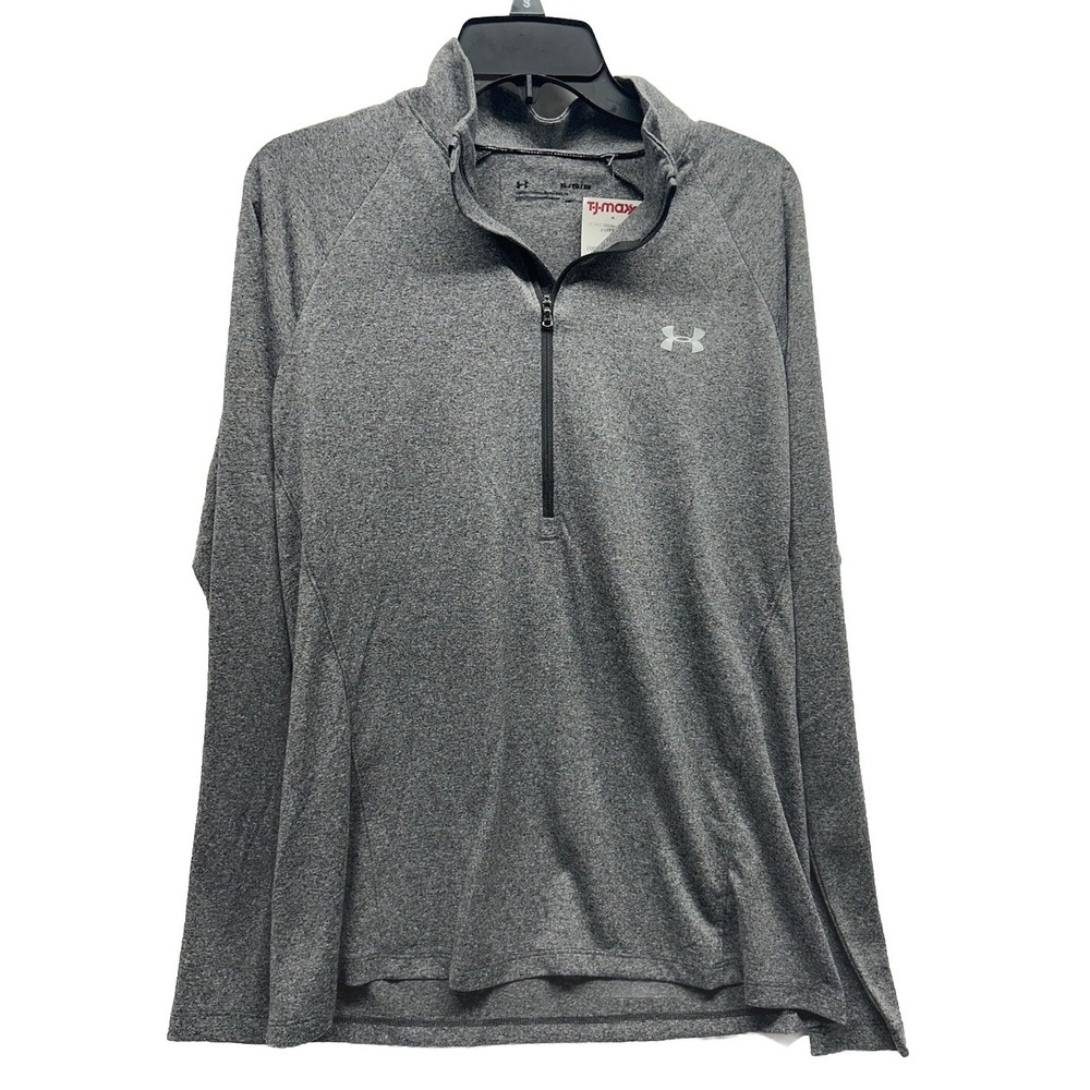 Under Armour Womens Size XL Gray Long Sleeve 1/4 Pullover Shirt